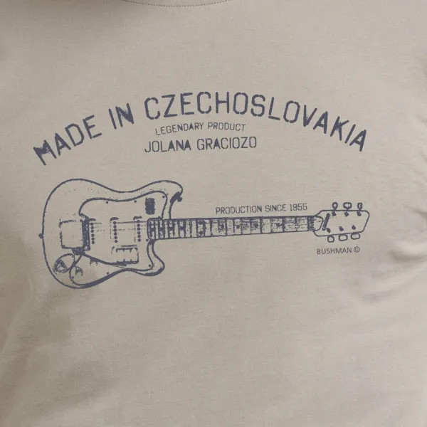 Bushman Pánske tričko Guitarra, pieskovohnedé M