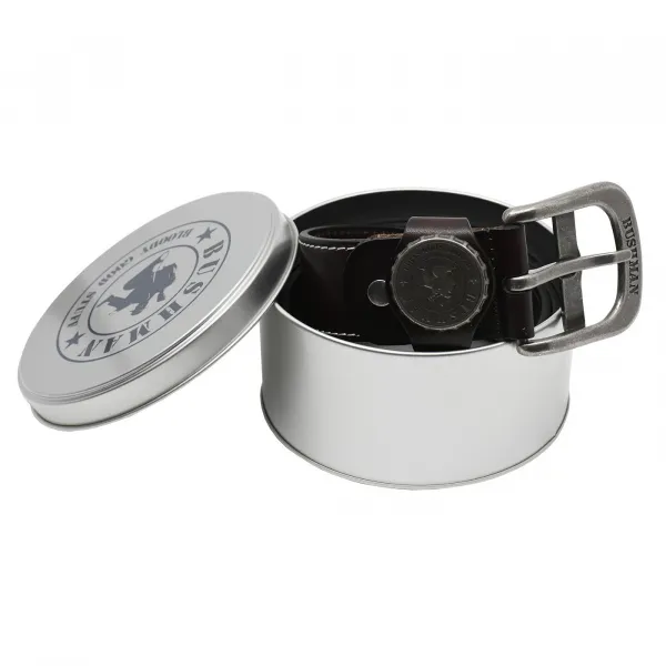 Bushman Kožený opasok Bottle Belt III, hnedý 95