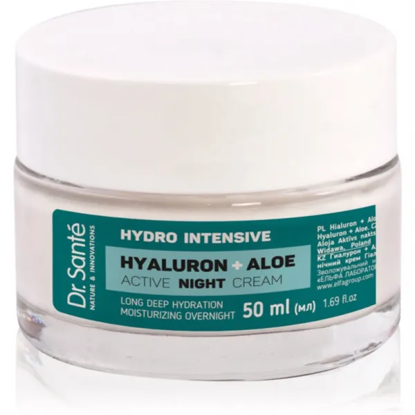 Dr. Santé Hydro Intensive Hyaluron + Aloe nočný krém s aloe vera 50 ml