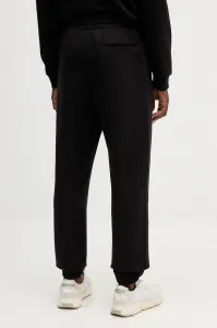Bavlnené tepláky Calvin Klein Jeans čierna farba, jednofarebné, LV04RD241G