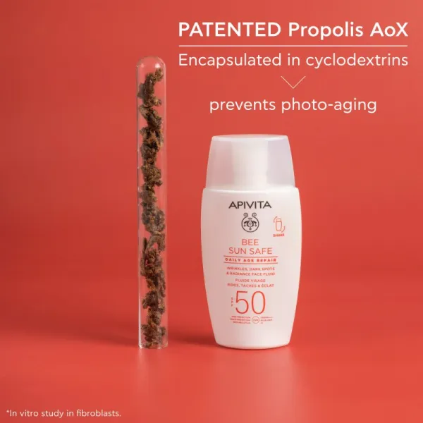 Apivita Bee Sun Safe Daily Age Repair Fluid SPF50 ochranný fluid proti vráskam SPF 50 50 ml