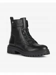 Black women's leather shoes Geox Iridea - Women's