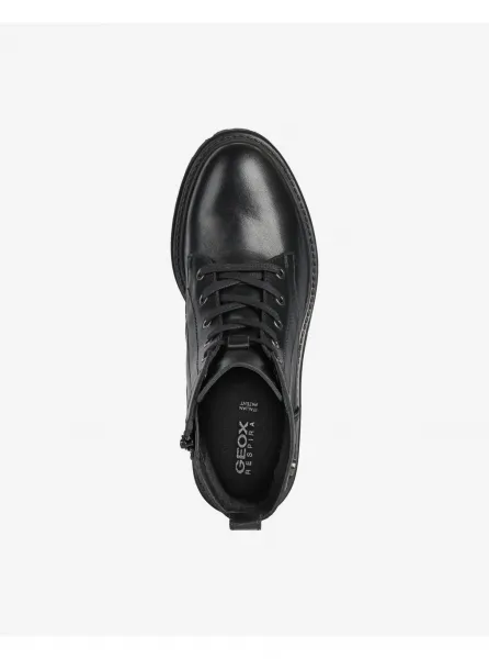 Black women's leather shoes Geox Iridea - Women's