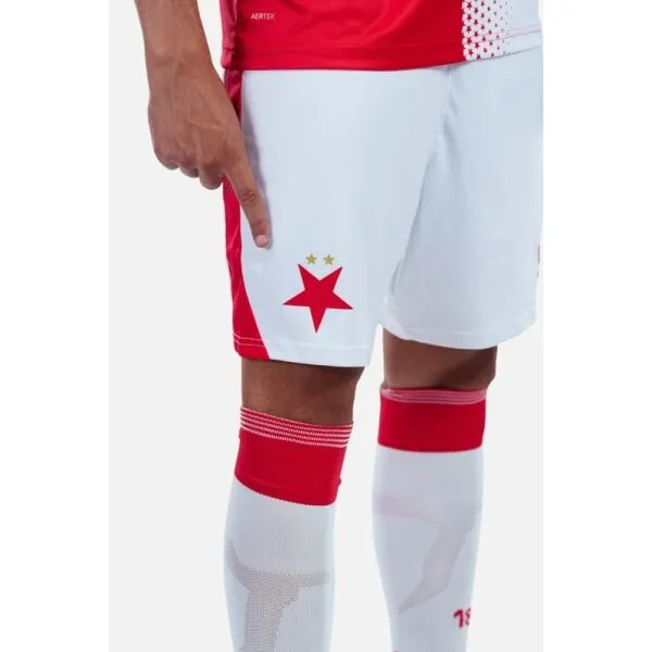 CASTORE SLAVIA PRAGUE HOME SHORT Pánske futbalové šortky, biela, veľkosť