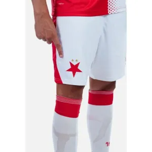 CASTORE SLAVIA PRAGUE HOME SHORT Pánske futbalové šortky, biela, veľkosť