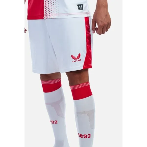 CASTORE SLAVIA PRAGUE HOME SHORT Pánske futbalové šortky, biela, veľkosť
