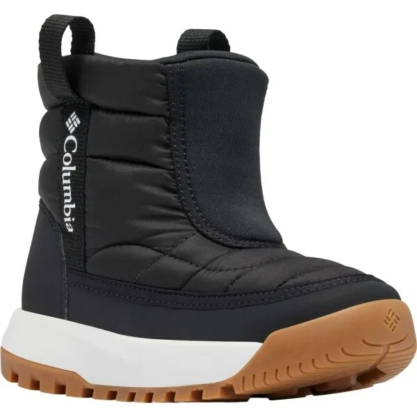 Columbia YOUTH SNOWTROT MID Detská zimná obuv, čierna, veľkosť 34