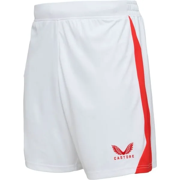 CASTORE SLAVIA PRAGUE HOME SHORT Pánske futbalové šortky, biela, veľkosť