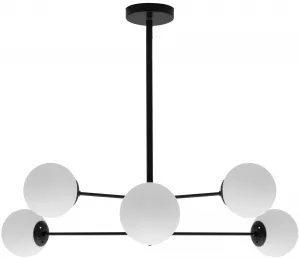 TooLight Stropné kovové svietidlo Industriálne 6 APP262-6C čierne