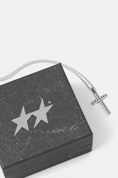 TwoJeys Single Cross Necklace "SIlver" (104901001)