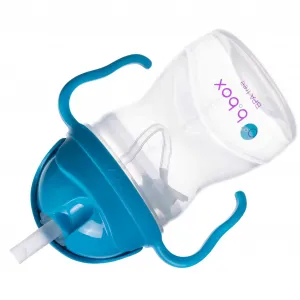 Hrnček so slamkou - kobaltovomodrý 240 ml
