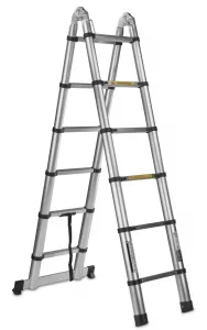 Hliníkový kĺbový teleskopický rebrík 3,8 m