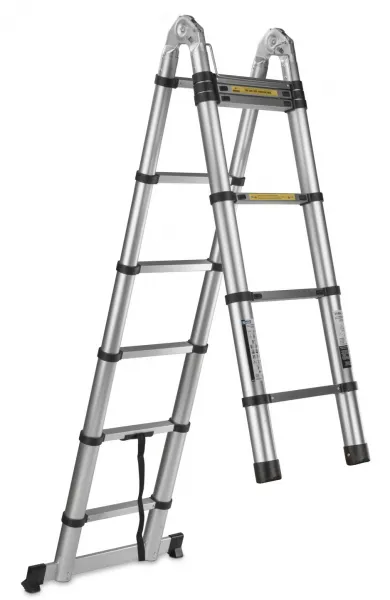 Hliníkový kĺbový teleskopický rebrík 3,8 m