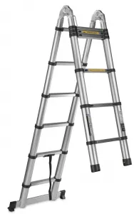 Hliníkový kĺbový teleskopický rebrík 3,8 m