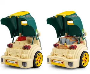 Realistický model prednej časti auta s otváracou kapotou Milly Mally N-GINE green