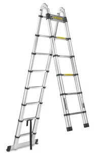 Hliníkový kĺbový teleskopický rebrík 5 m