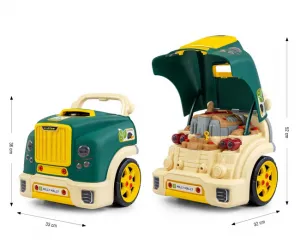 Realistický model prednej časti auta s otváracou kapotou Milly Mally N-GINE green