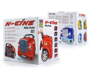 Realistický model prednej časti auta s otváracou kapotou Milly Mally N-GINE green