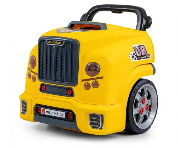 Realistický model prednej časti auta s otváracou kapotou Milly Mally N-GINE yellow