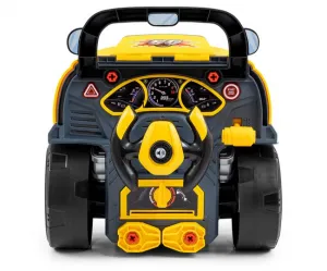 Realistický model prednej časti auta s otváracou kapotou Milly Mally N-GINE yellow