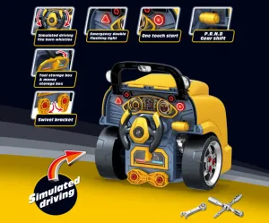 Realistický model prednej časti auta s otváracou kapotou Milly Mally N-GINE yellow