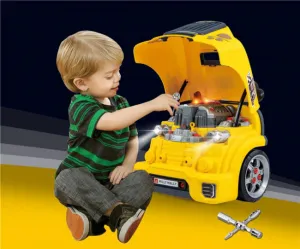 Realistický model prednej časti auta s otváracou kapotou Milly Mally N-GINE yellow