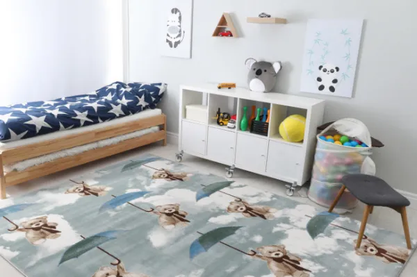 Detský koberec FD SENSI Teddies mätový