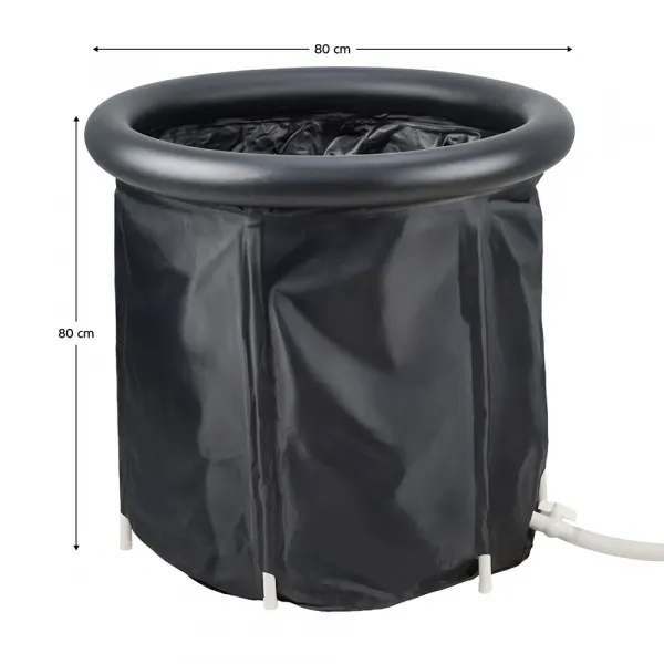 Prenosná ochladzovacia kaďa, čierna, 330 l, OTUZO