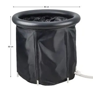 Prenosná ochladzovacia kaďa, čierna, 330 l, OTUZO