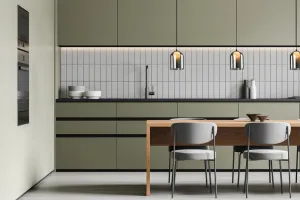 Závesná sklenená lampa KLEA – s grafitovým a matným tienidlom – moderná stolová lampa do obývačky G9 LED