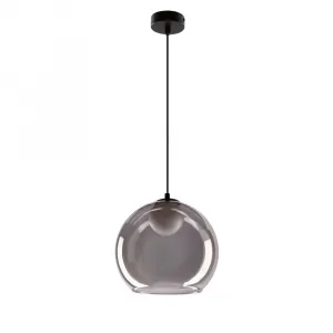 Stropná lampa Brin čierna 1x15W G9 dymová s bielym tienidlom