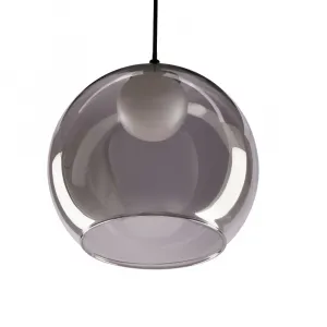Stropná lampa Brin čierna 1x15W G9 dymová s bielym tienidlom