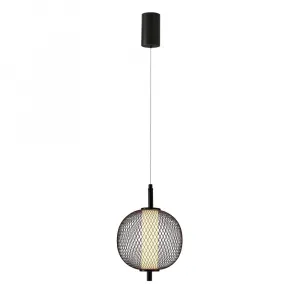 Závesná lampa PUMA s drôteným tienidlom s priemerom 20 cm – dizajnová lampa do obývačky, LED 3000K