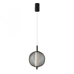 Závesná lampa PUMA s drôteným tienidlom s priemerom 20 cm – dizajnová lampa do obývačky, LED 3000K