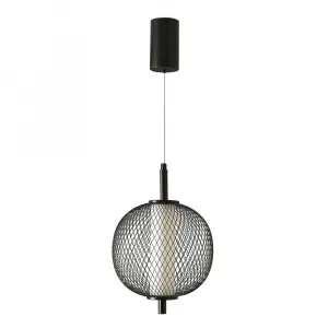 Závesná lampa PUMA s drôteným tienidlom s priemerom 20 cm – dizajnová lampa do obývačky, LED 3000K