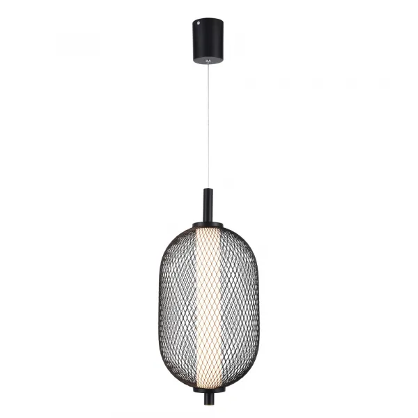 Závesná lampa PUMA s drôteným tienidlom 15 x 30 cm – dizajnová stolová LED lampa 3000K