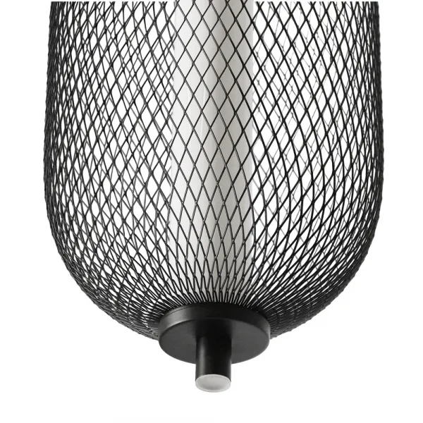 Závesná lampa PUMA s drôteným tienidlom 15 x 30 cm – dizajnová stolová LED lampa 3000K