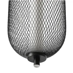 Závesná lampa PUMA s drôteným tienidlom 15 x 30 cm – dizajnová stolová LED lampa 3000K