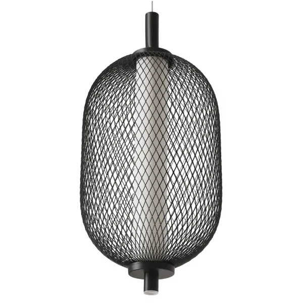 Závesná lampa PUMA s drôteným tienidlom 15 x 30 cm – dizajnová stolová LED lampa 3000K