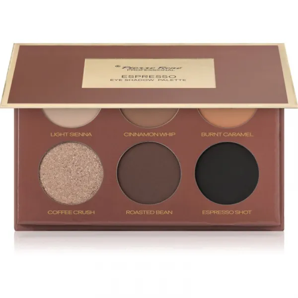 Pierre René Mocha Mousse paletka očných tieňov odtieň Espresso 6x1.3 g