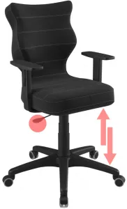 ENTELO Detská stolička DUO Black 5, čierna Velvet 17