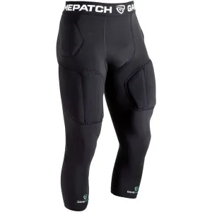 GAMEPATCH PADDED 3/4 TIGHTS PRO+ Kompresné unisex legíny, čierna, veľkosť
