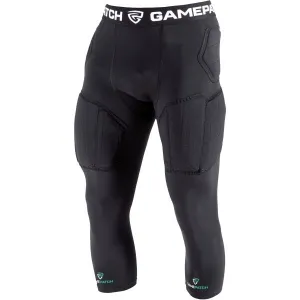 GAMEPATCH PADDED 3/4 TIGHTS PRO+ Kompresné unisex legíny, čierna, veľkosť