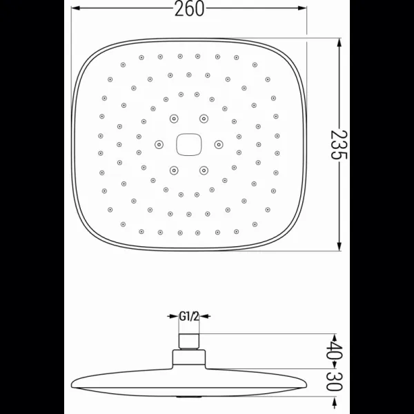 MEXEN/S - Uno DR33 sprchová zostava podomietková, chróm 71435DR33-00