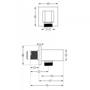 MEXEN/S - Uno DR33 sprchová zostava podomietková, chróm 71435DR33-00