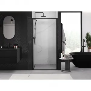 MEXEN - Exo sprchové dvere krídlové 65, transparent, čierna 817-065-000-70-00