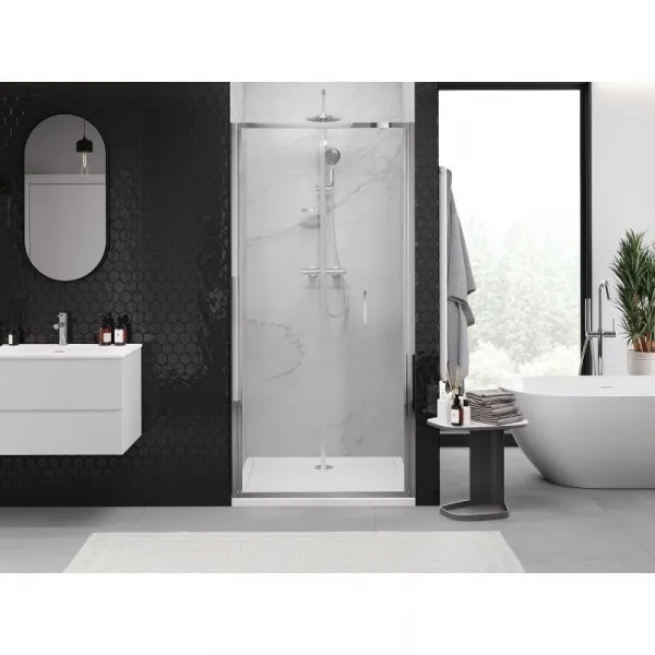 MEXEN - Exo skladacie sprchové dvere 70, transparent, chróm 816-070-000-01-00