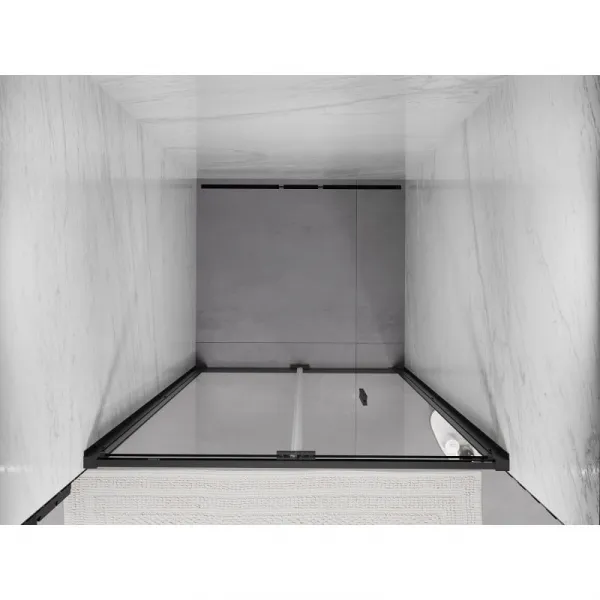 MEXEN - Exo skladacie sprchové dvere 100, transparent, čierna 816-100-000-70-00