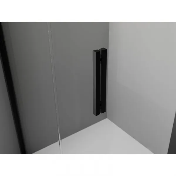 MEXEN/S - Exo štvrťkruhový posuvný sprchovací kút 80 x 80, transparent, čierna 8131-080-080-70-00