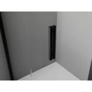 MEXEN/S - Exo štvrťkruhový posuvný sprchovací kút 80 x 80, transparent, čierna 8131-080-080-70-00